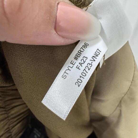 NWT J.Crew Collection Astrid wide-leg pull-on pant luster crepe Earth Brown‎ 10 - Picture 10 of 12